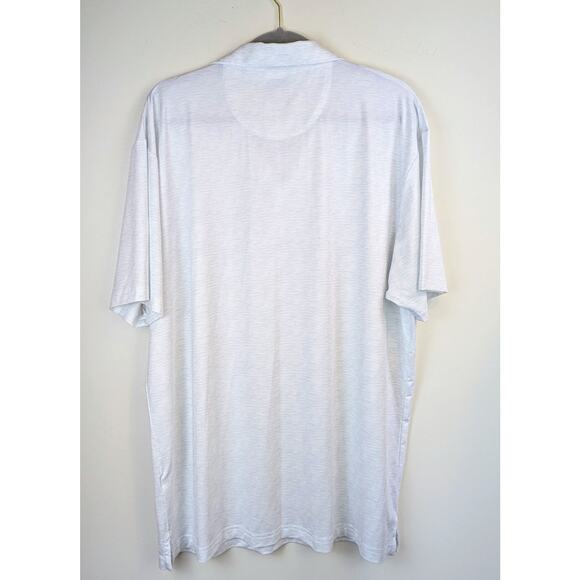 Callaway Mens Golf Polo Shirt XL White Thin Stripe Opti-Dri Wicking Ventilated - Picture 6 of 9